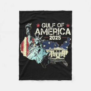 Gulf Of Usa America Funny Gulf Of Mexico Usa Flag Fleece Blanket