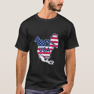Gulf of USA America Funny Gulf of Mexico USA Flag T-Shirt