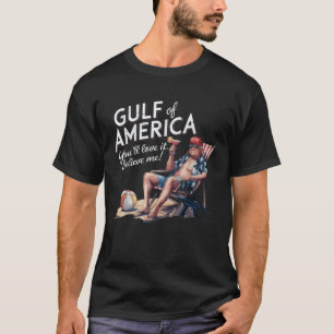Gulf of USA America Funny Trump USA Beach T-Shirt