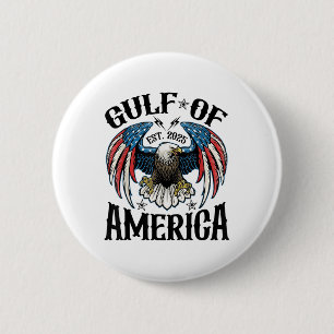 Gulf Of Usa America Funny Usa Eagle 6 Cm Round Badge
