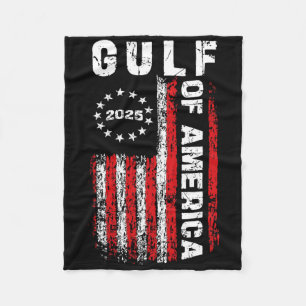 Gulf Of Usa America Funny Usa Flag 5 Fleece Blanket