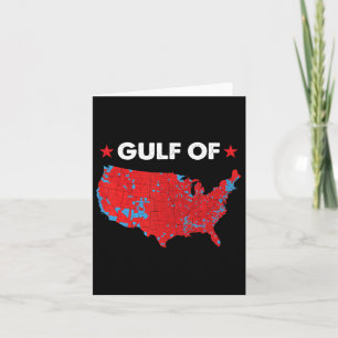 Gulf Of Usa America Funny Usa Flag Card