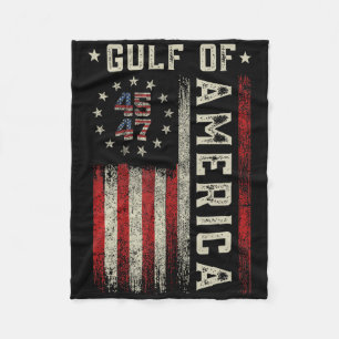 Gulf Of Usa America Funny Usa Flag For Men Women Fleece Blanket
