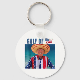 Gulf Of Usa America Funny Usa Flag Key Ring
