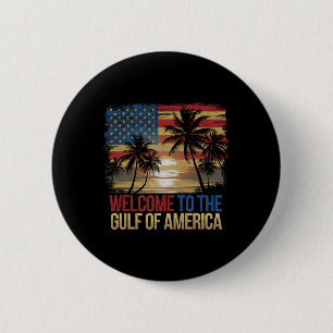 Gulf Of Usa America Gift Men Women Flag Beach 6 Cm Round Badge