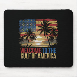 Gulf Of Usa America Gift Men Women Flag Beach Mouse Pad