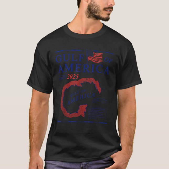 Gulf of USA America Historic Map 2025 T-Shirt (Front)