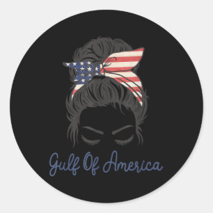 Gulf Of Usa America President Trump 2025 _8 Classic Round Sticker
