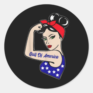 Gulf Of Usa America President Trump 2025  Classic Round Sticker