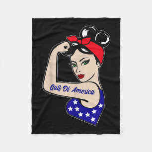 Gulf Of Usa America President Trump 2025  Fleece Blanket