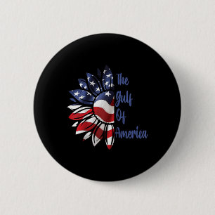 Gulf Of Usa America President Trump 2025 Raglan Ba 6 Cm Round Badge