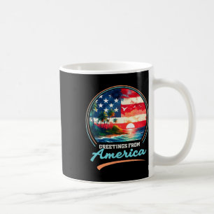 Gulf Of Usa America Retro Vintage Beach Coffee Mug