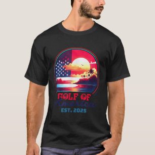Gulf Of Usa America Shirt Est 2025 Retro Vintage B
