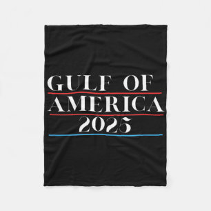 Gulf Of Usa America Trump 2025 Fleece Blanket