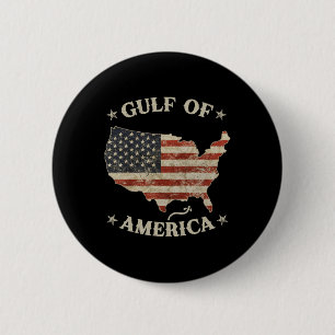 Gulf Of Usa America Trump Greeting From The Patrio 6 Cm Round Badge