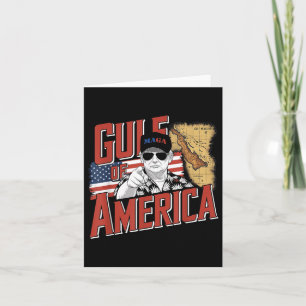 Gulf Of Usa America Trump Greeting From The Patrio Card