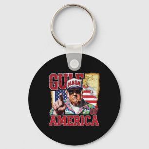 Gulf Of Usa America Trump Greeting From The Patrio Key Ring