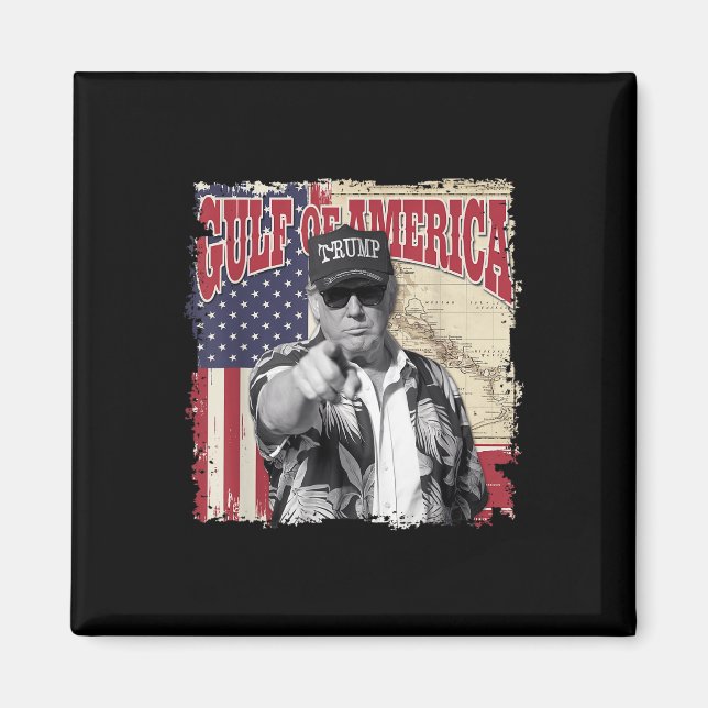 Gulf Of Usa America Trump Greeting From The Patrio Magnet (Front)