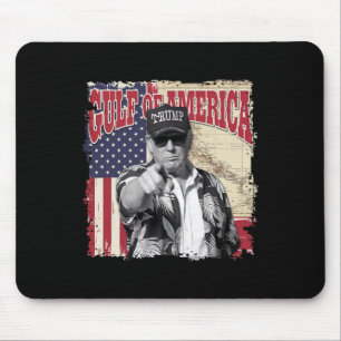 Gulf Of Usa America Trump Greeting From The Patrio Mouse Pad