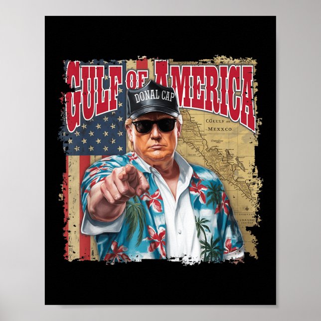 Gulf Of Usa America Trump Greeting From The Patrio Poster (Front)