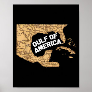 Gulf Of Usa America Trump Greeting From The Patrio Poster