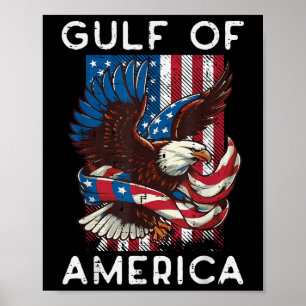 Gulf Of Usa America Us Flag Men Women Kids Poster