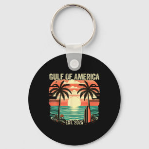 Gulf Of Usa America Vintage Beach Americas Gulf Me Key Ring