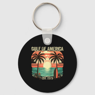 Gulf Of Usa America Vintage Beach Americas Gulf Me Key Ring