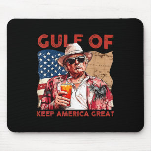 Gulf Of Usa Patriotic Americas Gulf American Flag Mouse Pad