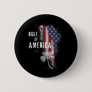 Gulf Of Usa Vintage Flag America 2025 Men Women 6 Cm Round Badge
