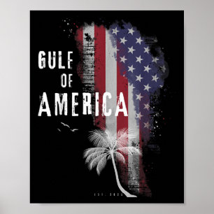 Gulf Of Usa Vintage Flag America 2025 Men Women Poster