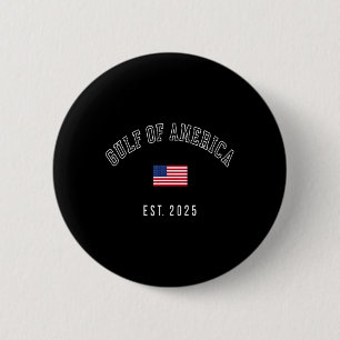 Gulf Retro Of America Est 2025 Usa American Flag M 6 Cm Round Badge