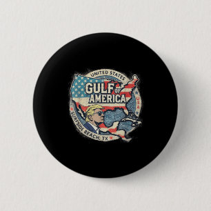 Gulf Retro Of America Est 2025 Usa American Flag M 6 Cm Round Badge