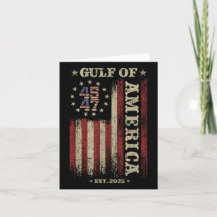 Gulf Retro Of America Est 2025 Usa American Flag M Card