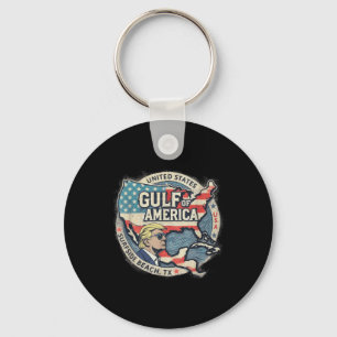Gulf Retro Of America Est 2025 Usa American Flag M Key Ring