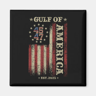 Gulf Retro Of America Est 2025 Usa American Flag M Magnet