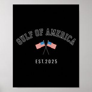 Gulf Retro Of America Est 2025 Usa American Flag M Poster