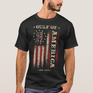 Gulf Retro Of America Est 2025 Usa American Flag T-Shirt