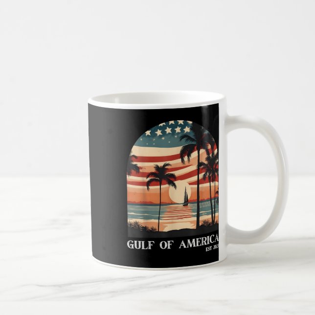 Gulf Retro Of America Est 2025 Usa American Men Wo Coffee Mug (Right)