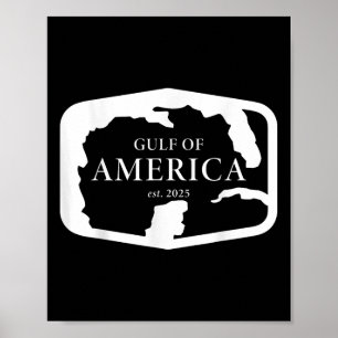 Gulf Retro Of America Est 2025 Usa American Men Wo Poster
