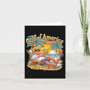 Gulf Retro Of America Est 2025 Vintage Beach Vacat Card