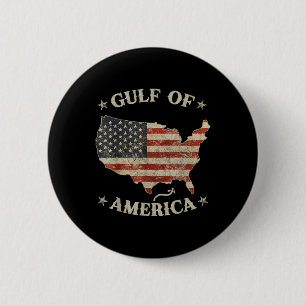 Gulf Retro Of Usa America Est 2025 American Flag M 6 Cm Round Badge