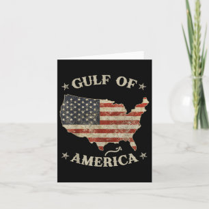 Gulf Retro Of Usa America Est 2025 American Flag M Card