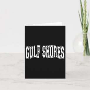 Gulf Shores Al Alabama Usa Vintage Sports Varsity Card