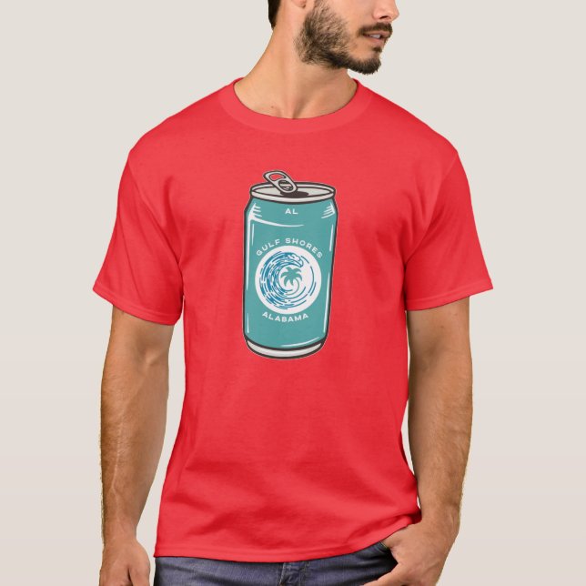 Gulf Shores Alabama AL Retro Beach Wave Party Drin T-Shirt (Front)