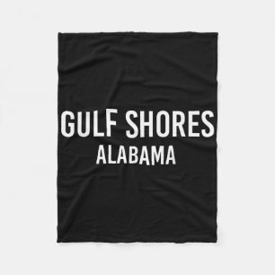 Gulf Shores Alabama Al Usa Patriotic Vintage Sport Fleece Blanket