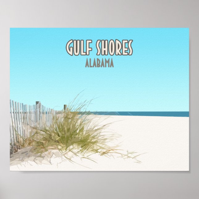 Gulf Shores Alabama Beach Poster (Front)
