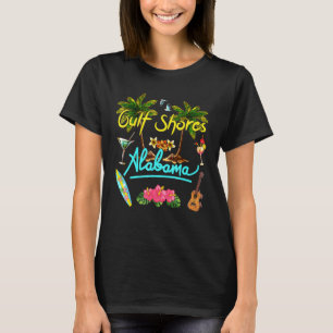Gulf Shores Alabama Beach Summer Palm Sun Set Palm T-Shirt