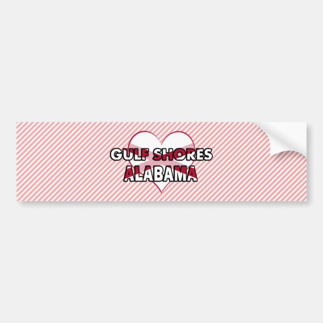 Gulf Shores, Alabama Bumper Sticker (Front)