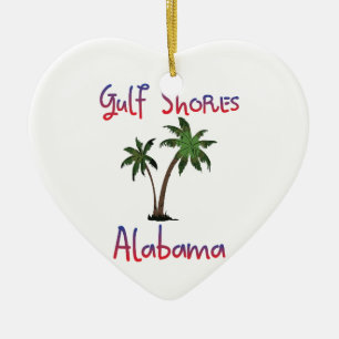 Gulf Shores Alabama Ceramic Tree Decoration